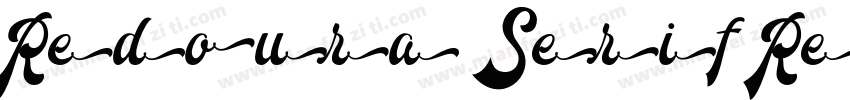 Redoura Serif Regula字体转换